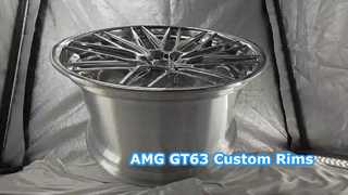 22x10 en 22x12 gepolijste, op maat gemaakte 2-delige gesmede velgen voor AMG GT63
