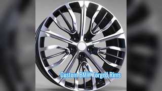 20x8.5 en 20x10 glanzend zwart gepolijst gezicht aangepaste 1-PC gesmede velgen voor BMW 7ER G12