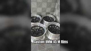 BMW X5 M F95 Custom 2-delige velgen gepolijste lip en glanzend zwart