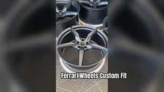 Gun Metal Custom 1-PC gesmede wielen 18 ~ 24 inch voor Ferrari