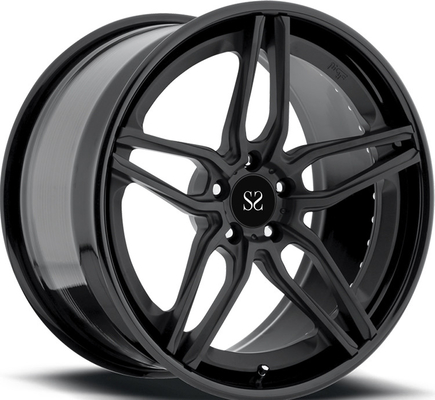 Black Spoke 1pc gesmeed legeringswielen 18 19 20 21 22 inch PCD 5x120 Custom luxe velgen