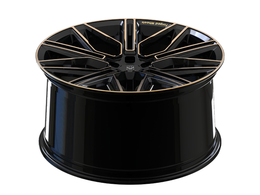 Zwarte bronzen monoblok gesmeed velgen voor BMW X5 Custom 1 Piece Wheels