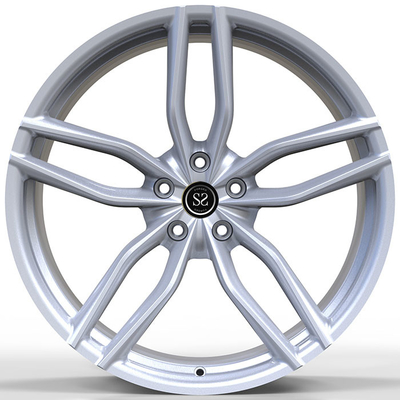 Matte Zilveren Audi Forged Wheels 5 sprak 6061-T6-Randen 5x112 voor VW T5