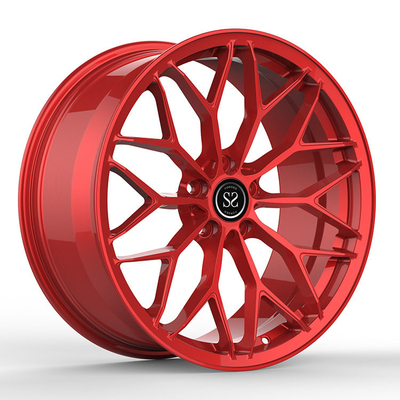 Rode Spokes Monoblock 1 Stuk Gesmede Wielen voor de Randen van de het Aluminiumlegering van de Luxeauto