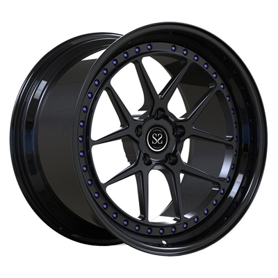 Gewankelde Zwarte Gezichtslip 2 Gesmede PC rijdt 19inch voor Toyota Supra-de Randen van de Luxeauto