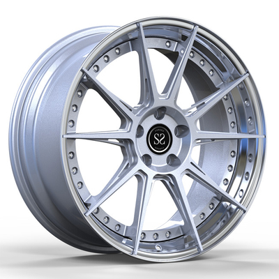 De schijvenlip smeedde 2 PC-Wielen19inch Zilver sprak voor de Autoranden van Luxevolkswagen T6