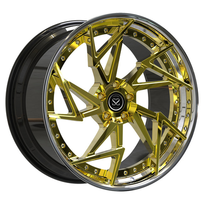 19x8.5 19x11 2 stukkenranden rijdt Gewankeld Gesmeed Opgepoetst Gouden Audi R8