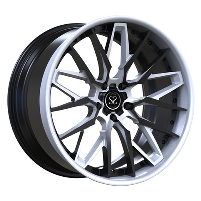Chevrolet-Korvet 2 het stuk Gesmede Gewankelde 21inch Zwarte Hyperzilver van Randenwielen C8