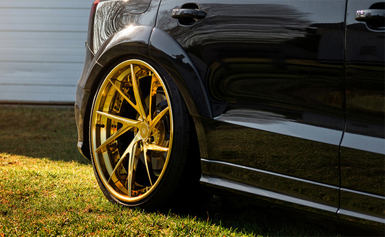 Hoge Poolse Lippen 2 stukken Gesmede Wielen voor Randen van de de Borstel de Gouden Douane van Audi RS6 20inch