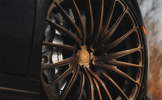 Gouden Borstel Spokes 	2 stukken Gesmede Wielen voor Mercedes Benz Glc 20inch Rotatie Gestapt Pools