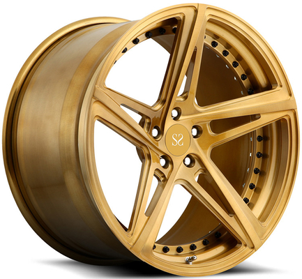 Zwarte Hyper Zilveren Gesmeed 2 stuk omrandt het Korvet C8 Gewankelde 21inch van Wielenchevrolet