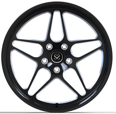 Honda Civic R FL5 smeedde de Wielen 9.5Jx19 ET60 van 1 Stukaluminium polijst Black+Milling