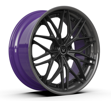 5x112 gesmede Monoblock-Wielen voor Donker Kanon Metaal Opgepoetst BMW 5 Randen 20inch