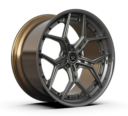 5X112 2 Gesmeed stuk rijdt Centrum Geborsteld Metaal Opgepoetst Brons BMW X6 M Rims 20 Duim