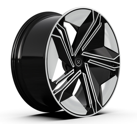 De Rand23x10.5 Zwart Machinaal bewerkt Gezicht Audi RS Q8 van het Monoblocok diep Concaaf Gesmeed Wiel