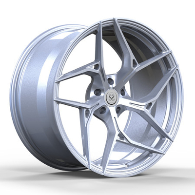 De Monoblockranden smeedden de Geborstelde Zilveren Douane van 1 Stukwielen 20inch 20X11