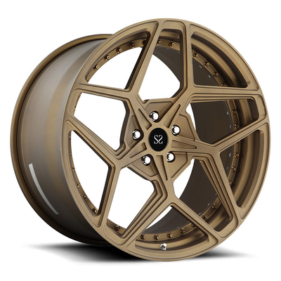 5x105 5x108 1-Pc 18 19 inch gesmeed legering wielen Bronze mode voor BMW Custom velgen