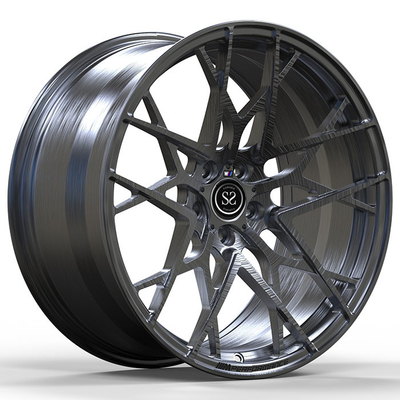 8.5Jx21 ET25 En 10Jx21 ET41 Donkere geborstelde aangepaste afstemming gesmeed velgen voor BMW ALPINA B7 G12