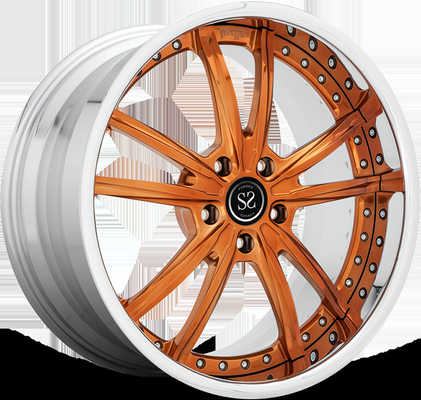 Oranje Machine Face 2pc gesmeed wielen 5x112 5x120 Voor GT50 Bmw 525i