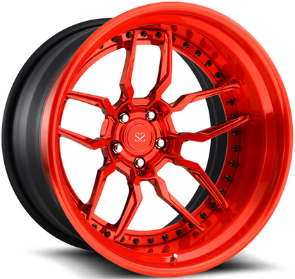 3 stuks 5x120 BMW E90 320i Wielen 18 19 20 21 22 inch Rode machineface gesmeed legering aangepaste velgen