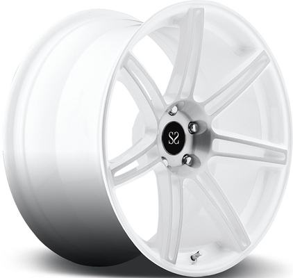 Voor Ferrari 5x114.3 Wit machineface 18 19 20 21 22 inch 1-PC gesmeed legering aangepaste wielen
