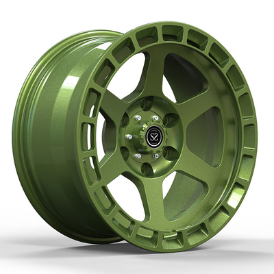 Toyota Land Cruiser 22x8.5~10.5 1-PC Vervalste velgen Olijfgroen
