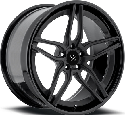 Zwarte loop voor A8 wielen 21 inch 2-PC gesmeed legering Custom Rims