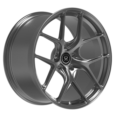 20x9.0 ET19/5x112/66.6 Custom 1 Piece Rims Gun Metal Grey Voor CLS AMG