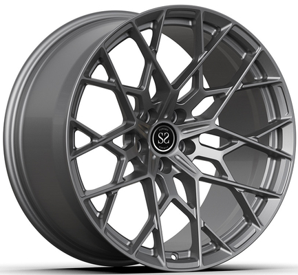 Grijze 1 stuk gesmeed velgen 20x7 en 20x10 voor Porsche macan 2025