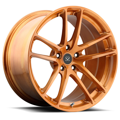 18 inch 1 stuk gesmeed aluminium legering voor RS3 wielen Orange Custom Luxury Rims