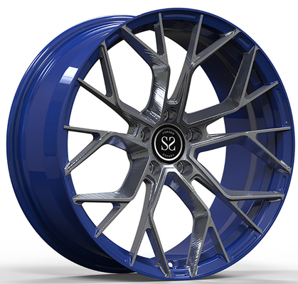 Chevy Corvette C5 wankelde 19 en multi-Multi-spoke 20 polijst zwarte 1-PC Gesmede Legeringswielen 5x120.65