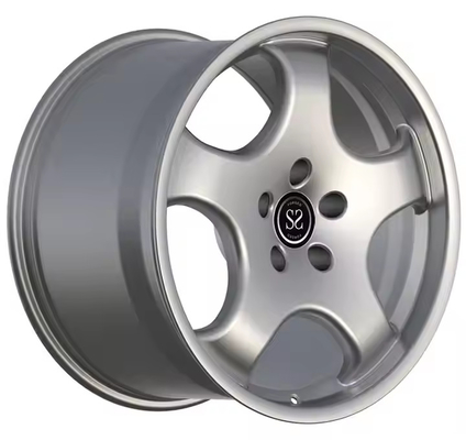 Staggered Front 8.5Jx19 ET50 Rear 11.5Jx19 ET76 Wielen Voor Porsche 991 Gloss Silver Gesmeed 1-PC velgen