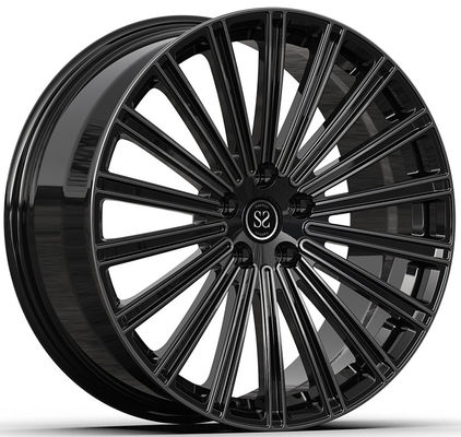 22x9.5 en 22x11 Glanz zwart Bewerkte 1 stuk gesmeed wielen voor G70 BMW
