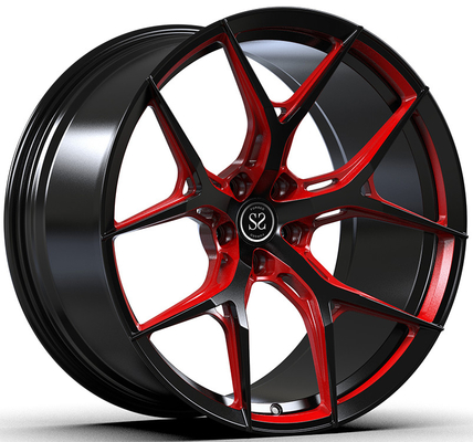 De douane polijst Zwart Gesmeed Monoblock-Randen de Alpha- Boutpatroon van Romeo Giulia 20x9.5 20x11 5x110