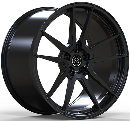 BMW M4 Staggered 20x9.5 en 21x10.5 Custom 1-PC gesmeed velgen Satin Zwart