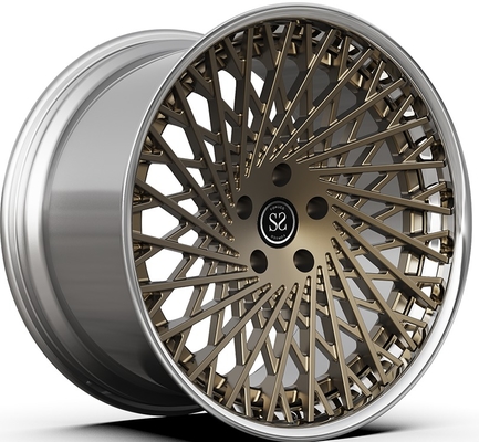 21x9.5ET30/22x12.5ET51/5x114.3/67.1 Brons Gepolijste 2-DELIGE Velgen voor Ferrari F12
