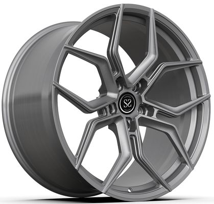 21x9.5ET46/21x11ET58 5x130/71.6 Grijs Custom 1-PC gesmeed velgen voor PORSCHE CAYENNE
