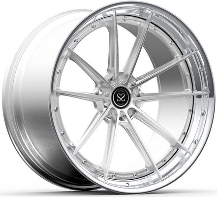 BMW M5 F80 Polished Lip and Brushed Disc 21x10 and 21x11 Custom 2-PC Rims