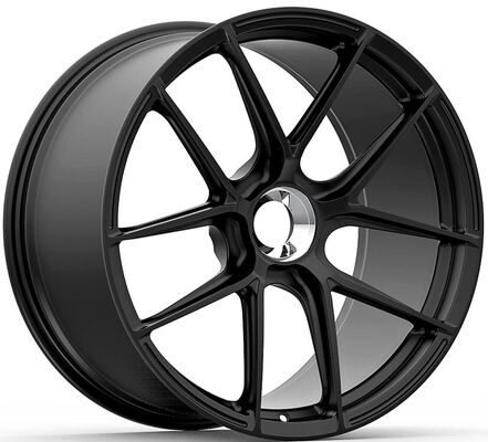 21x9.5 en 21x12 Glans Zwart Custom 1-PC Center Lock Velgen voor Porsche 911 Turbo S 2015
