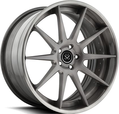 20x10.5 20x12 2PC smeedde Randen polijst Vat Zwarte Schijf voor Nissan GT-R