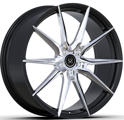 Tuning Style Custom 1-PC velgen gepolijst gezicht en zwarte cilinder 20