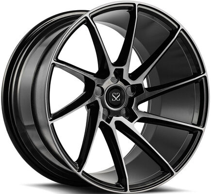 18x8.0 Satin Black Gepolijst Front Custom 1-delige Gesmede Velgen voor Audi A1