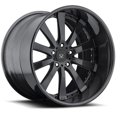 Polijst Zwarte Aangepaste Legeringsranden 22 voor de Gesmede randen 5x120 5x108 van Land Rover 2-stuk