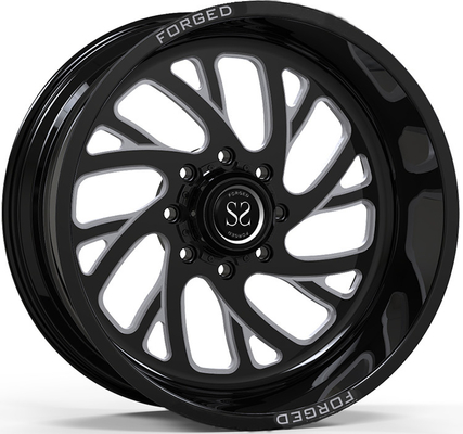 Polijst Zwarte Machinaal bewerkte Aangepaste 4x4-Wielen 20X12 ET -44 Randen van 4x4 Off Road
