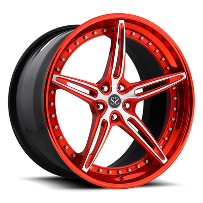 Op maat gemaakte 3-PC gesmeed velgen 19x9.0 en 19x12 Voor Mustang 350 chasee 20