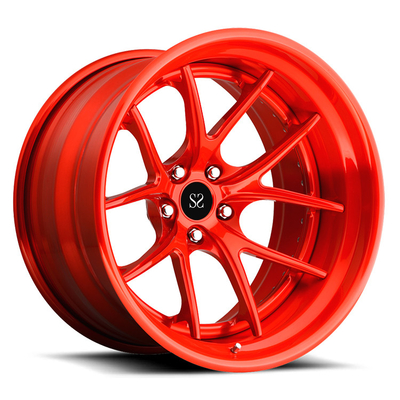 De aangepaste Zilveren 2 PC-Auto omrandt 18 19 20 21 22 23 duim voor Lamborghini, Ferrari, Toyota, Nissan, Audi, Porsche,