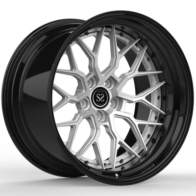 De diepe Lip wankelde 20 X 9 en 20 X12-de 2-stuk Douane smeedde Legeringswielen voor de randen 5x1 van Audi R8 5x112