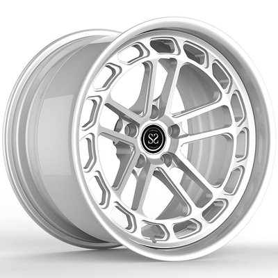 22x10.5 2-PC gesmeed velgen Custom zilver voor Audi RS6
