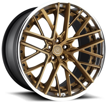 De Legering van het A6061t6 Aluminium 3 Stuk Gesmede Randen Hyperzwarte Geschikt voor Audi 19 20 en 21 incehs van RS6 18