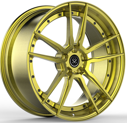 De Legeringswielen van aluminiumlegering 20 X 10,5 Gouden Borstel Gesmede voor Audi RS6